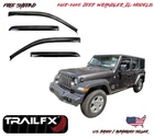 2020-2025 Jeep Gladiator Jt Window Vent Visors Rain Guard Deflector Trailfx New. Price: $94.90.