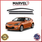 For Hyundai Veloster 2012-2017 Black Window Visor Rain Guard Deflectors New. Price: $31.90.