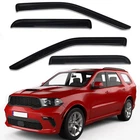 Tape-on Smoke Window Vent Visors Deflectors For 2011-2025 Dodge Durango New. Price: $43.92.