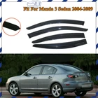 Vent Rain Guard Shade Smoke Window Visors For Mazda 3 Sedan 2004-08 2009 New. Price: $27.66.