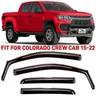 Rain Guards Vent Visors Shade For 2015-2022 Chevy Colorado Crew Cab New. Price: $62.99.