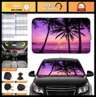 Foldable Windshield Shade - Purple Sunset Protection For Car, Suv, Truck New. Price: $19.99.
