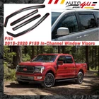 Fits Ford F150 Crew Cab 2015-2021 In-channel Window Visors Vent Guards Deflector New. Price: $39.89.