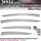 Wellvisors For Toyota Prius 12-19 Side Clip On Windowow Deflectors New. Price: $77.99.