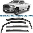 Rain Guards Vent Visors Shade For 2019-2026 Ram 2500/3500 Crew Cab New. Price: $73.49.