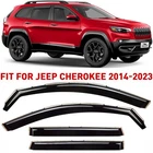 Rain Guards Vent Visors Shade For 2014-2023 Jeep Cherokee In-channel New. Price: $62.99.