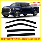 For Toyota Tundra Crewmax 2022-2026 Tinted Window Visors Deflector Rain Guard New. Price: $49.56.