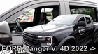 In-channel Window Visors Ford Ranger 2024-UP New. Price: $125.00.