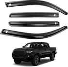 4PCS Side Window Visor Rain Guards Deflectors For 2016-2023 Toyota Tacoma Black New. Price: $32.29.