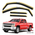 In-channel Window Rain Guards Fit For 2014-2018 Silverado/gmc Sierra Double Cab New. Price: $70.07.