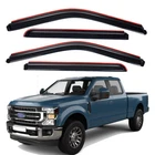 In-channel Window Visor 2017-2025 Ford F250 F350 F450 Super Duty Crew Cab New. Price: $42.93.