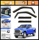 In-channel Window Rain Guards 2015-2025 Ford F150 F250 F350 F550 Vent Viso New. Price: $89.99.