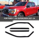 Fits 2021-2025 Ford F150 Supercrew Cab Window Visor Sunrain Guard Thickened New. Price: $24.99.