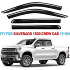Rain Guards Vent Visors Shade For Chevrolet (chevy) Silverado 2019-2026 Crew Cab New. Price: $52.49.