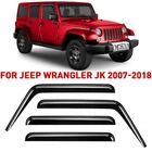 Voron Glass Rain Guards Vent Visors For Jeep Wrangler Jk 2007-2018 Tape-on 4 Pcs New. Price: $62.99.