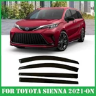 Smoke Tinted Window Visors Deflectors Rain Guards For Toyota Sienna 2021-2026 New. Price: $56.13.