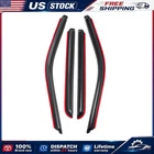 In-channel Rain Guards 2017-2022 Ford F250 F350 Crew Cab Window Visors 4PCS New. Price: $31.99.