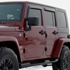 Trailfx Smoke Rain Guards Vent Visors 3M Tape-on For 07-18 Jeep Wrangler Jk 4 Dr New. Price: $59.95.