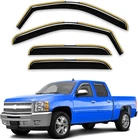 In-channel Window Rain Guards Fit For 2007-2013 Chevy Silverado/gmc Sierra Crew New. Price: $82.22.