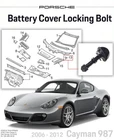 2006-2012 Porsche Cayman 987 Battery Cover Locking Bolt 9975728670102A New. Price: $22.95.