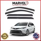 For Toyota Sienna 2021-2024 Black Window Vent Visor Rain Guards Deflectors New. Price: $28.90.