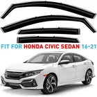 Rain Guards Vent Visors Shade For 2016-2021 Honda Civic Sedan New. Price: $62.99.