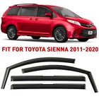 Rain Guards Vent Visors Shade For 2011-2020 Toyota Sienna Shatterproof New. Price: $62.99.