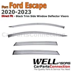 Wellvisors Ford Escape 20-26 Window Guard Black Trim Side Deflectors New. Price: $86.99.