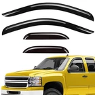 Sun Rain Visors Wind Guards For 2007-2013 Chevy Silverado Extended Cab New. Price: $44.99.