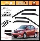 Durable Auto Vent Window Visor For 2003-2008 Toyota Corolla Sedan, Uv Rain Guard New. Price: $83.99.