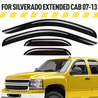 Side Window Deflectors Rain Guards For 2007-2013 Chevy Silverado Extended Cab New. Price: $44.54.