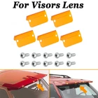 5 Set For Cab Moon Visors Sunvisor Lenses Hardware Hd Amber Orange Kit New. Price: $33.99.