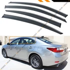 For 2013-18 Lexus ES300 ES350H Vip Clip-on Smoke Tinted Window Visor Chrome Trim New. Price: $39.99.