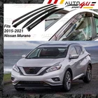 Fit Nissan Murano 15-21 Window Vent Visors Sun Rain Guards Shade Deflectors New. Price: $25.99.