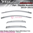 Wellvisors For 2019-2022 Toyota Avalon Window Deflector Black Trim Guards New. Price: $88.99.
