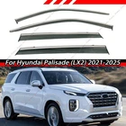 Deflector Window Guard Sun Shade Chrome Trim Fit Hyundai Palisade 2021-2025 New. Price: $49.59.