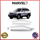 For Hyundai Santa Fe 2000-2005 Chrome Window Visor Rain Guard Deflectors New. Price: $31.90.