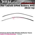 Wellvisors Premium Series Rain Guard For 22-26 25 Toyota GR86 Subaru Brz New. Price: $100.99.