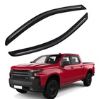 Tape-on Smoke Window Visor Sun Rain Guard For 2014-2018 Chevy Silverado 1500 New. Price: $39.99.