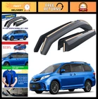 Shatterproof In-channel Window Deflectors For Toyota Sienna 2011-2020, Rain Guar New. Price: $199.99.