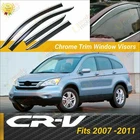 Fits Honda Cr-v 2007-2011 Chrome Trim Window Vent Visor Guard Deflector New. Price: $43.99.