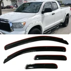 In-channel Window Visor Sun Vent Rain Guard Fit 07-21 Toyota Tundra Double Cab New. Price: $29.99.