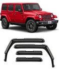 Voron Glass In-channel Extra Durable Rain Guards For Jeep Wrangler Jk 2007-2018 New. Price: $50.00.