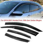 Fits 16-2021 Honda Civic Hatchback Mugen Style Window Visor Rain Guard Deflector New. Price: $25.99.