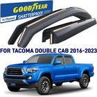 Rain Guards Vent Visors Shade For 16-23 Toyota Tacoma Double Cab Shatterproof New. Price: $104.99.