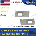 04-24 Nissan Titan Pair Gray Side Sun Visor W/ Light 96401-EZ70B New. Price: $169.98.