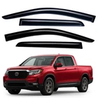 Tape-on Smoke Window Visor Rain Guards For 2017-2025 Honda Ridgeline Crew Cab New. Price: $43.93.