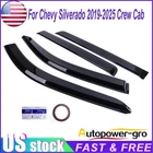 Rain Guards Vent Visors Shade For Chevrolet (chevy) Silverado 2019-2026 Crew Cab New. Price: $58.20.