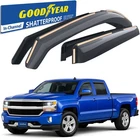 Sun Rain Visors Wind Guards For 2014-2018 Chevy Silverado Crew Cab New. Price: $99.99.