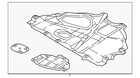 Genuine Mazda Radiator Support Splash Shield TK4856110 New. Price: $119.05.